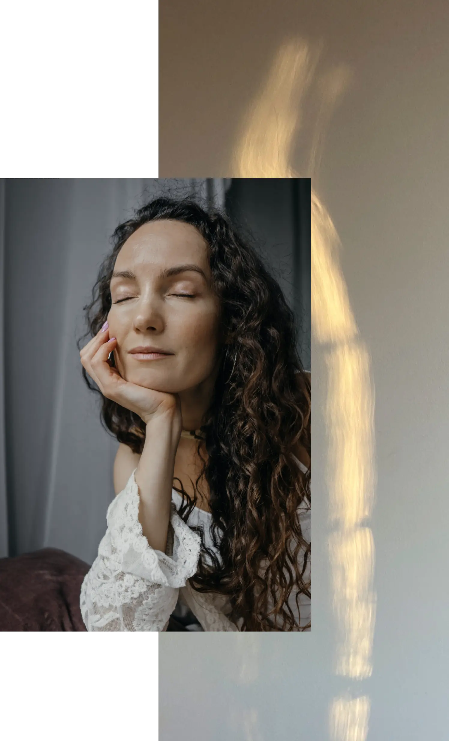 portret zamyślonej kobiety